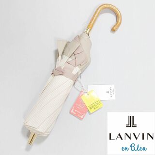 LANVIN en Bleu - 【新品タグ付き】ランバンオンブルー 晴雨兼用折りたたみ中傘 リボン