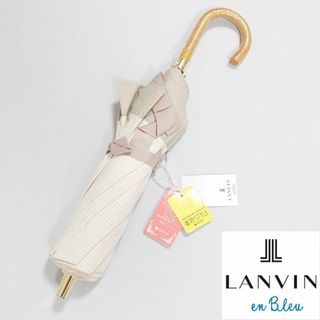 ランバンオンブルー(LANVIN en Bleu)の【新品タグ付き】ランバンオンブルー 晴雨兼用折りたたみ中傘 リボン(傘)