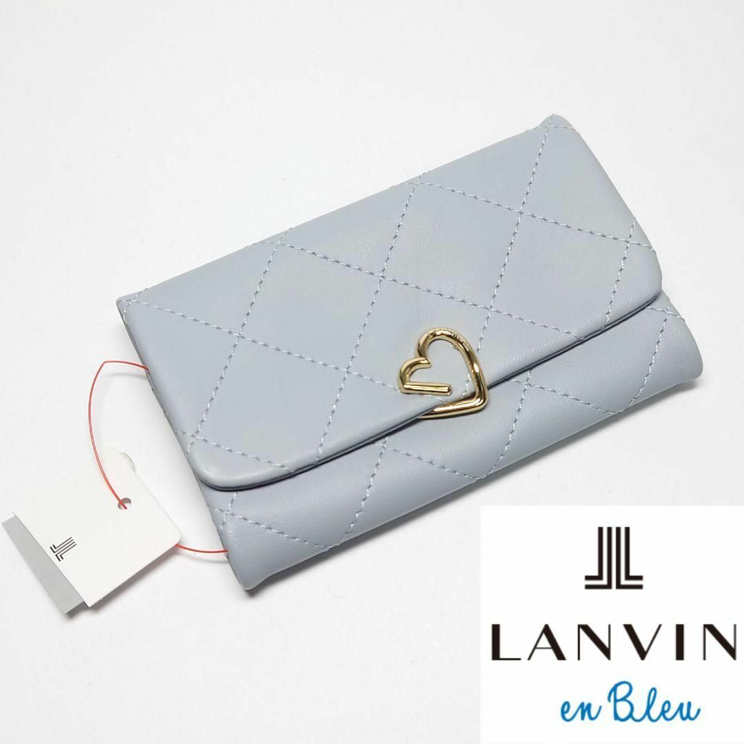 LANVIN en Bleu(ランバンオンブルー)の【新品タグ付き】ランバンオンブルー ルノワールキーケース ペールブルー レディースのファッション小物(キーケース)の商品写真