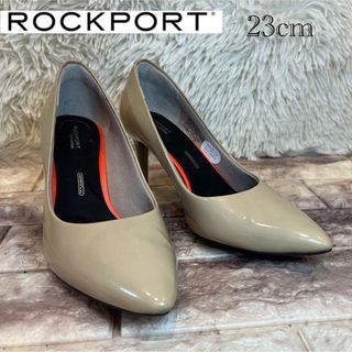 ロックポート(ROCKPORT)の極美品　ロックポート　エナメル　ポインテッド　パンプス　23cm(ハイヒール/パンプス)