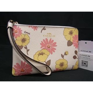 コーチ(COACH)の■新品■未使用■ COACH コーチ CH647 PVC フラワー 花柄 ポーチ マルチケース 小物入れ レディース アイボリー系×マルチカラー BJ1069(ポーチ)