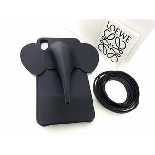 ロエベ(LOEWE)の■新品同様■ LOEWE ロエベ アナグラム レザー エレファント 象 iPhoneXS Max対応 スマホケース アイフォンケース ネイビー系 BJ0714(その他)