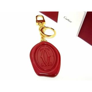 カルティエ(Cartier)の■美品■ Cartier カルティエ ディアボロ ドゥ カルティエ キーリング キーホルダー チャーム レディース ゴールド系×レッド系 AV8978(その他)