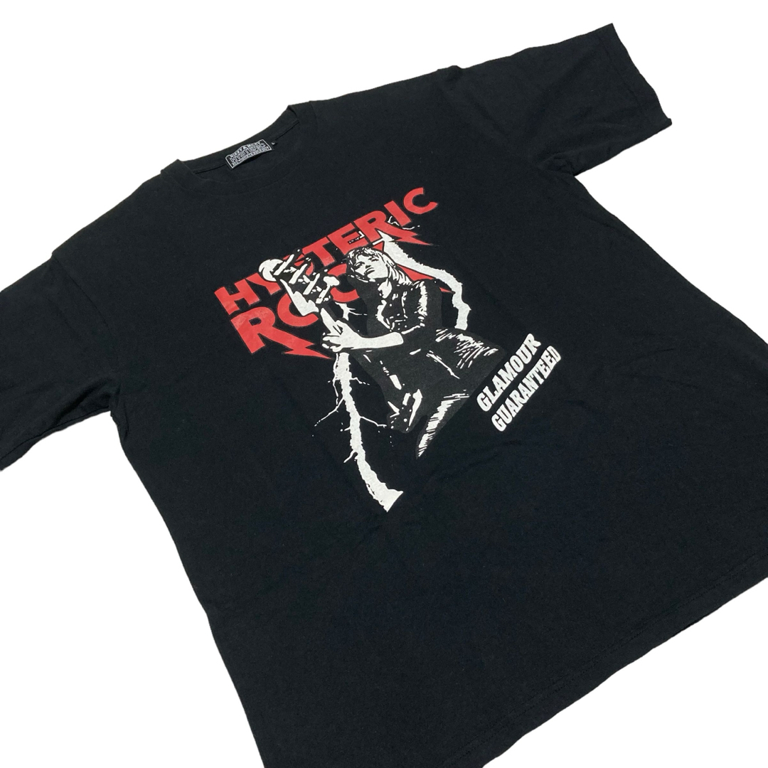 HYSTERIC GLAMOUR(ヒステリックグラマー)のヒステリックグラマー　Tシャツ　ギターガール　バンド　センター　プリント　L メンズのトップス(Tシャツ/カットソー(半袖/袖なし))の商品写真