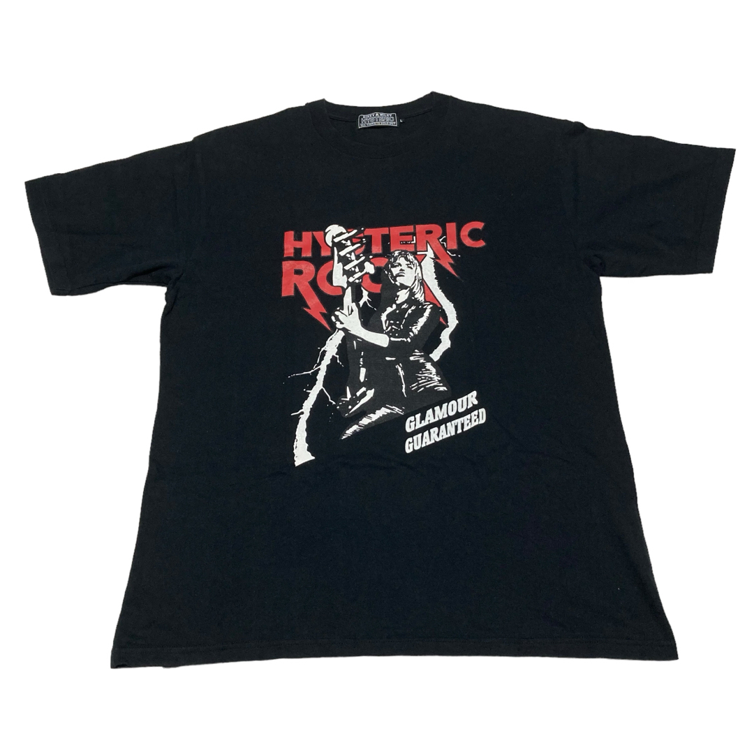 HYSTERIC GLAMOUR(ヒステリックグラマー)のヒステリックグラマー　Tシャツ　ギターガール　バンド　センター　プリント　L メンズのトップス(Tシャツ/カットソー(半袖/袖なし))の商品写真