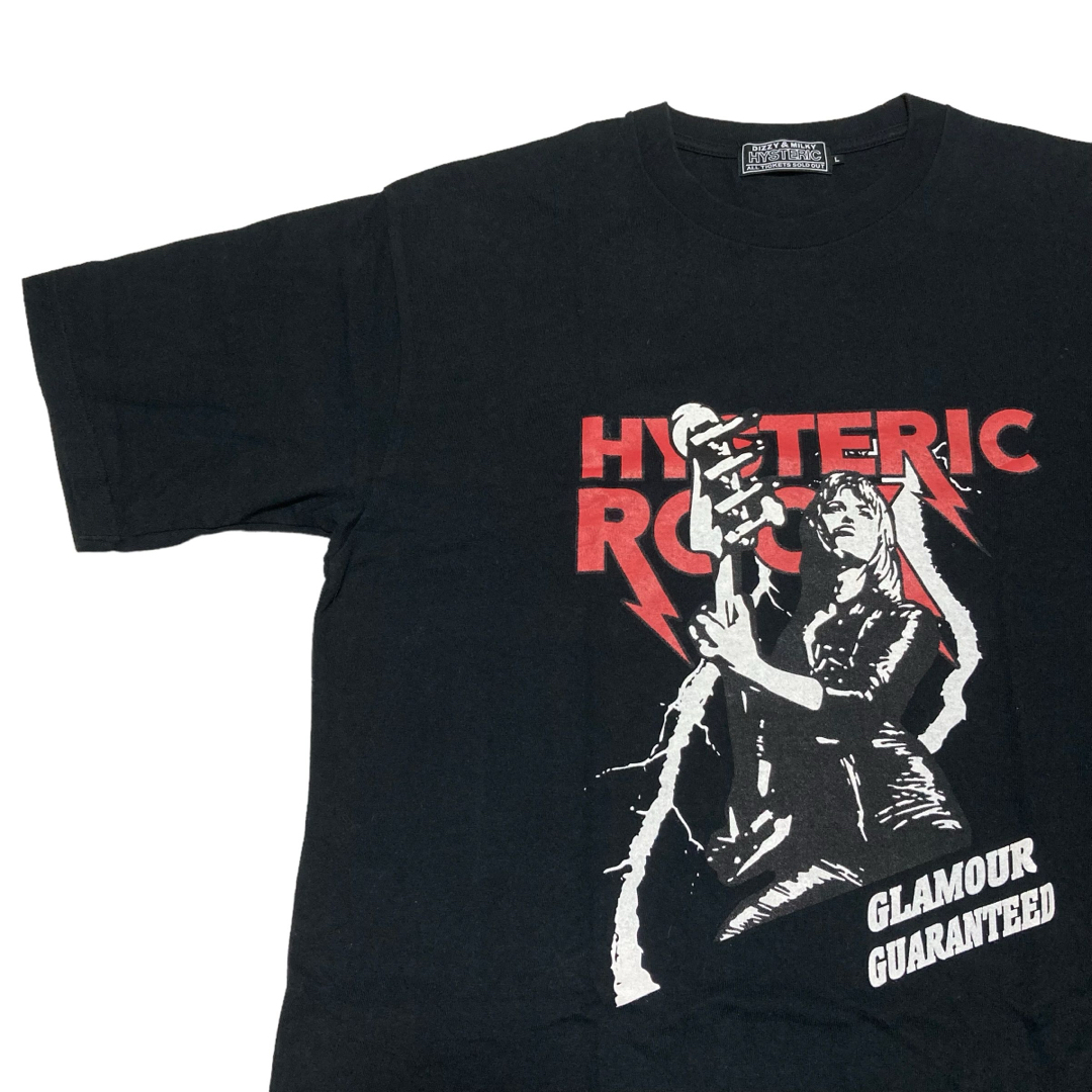 HYSTERIC GLAMOUR(ヒステリックグラマー)のヒステリックグラマー　Tシャツ　ギターガール　バンド　センター　プリント　L メンズのトップス(Tシャツ/カットソー(半袖/袖なし))の商品写真