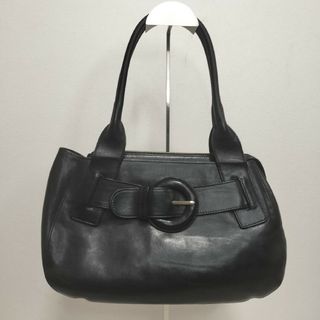 フルラ(Furla)のフルラ　FURLA　ハンドバッグ　レザー　ブラック　ベルトモチーフ(ハンドバッグ)