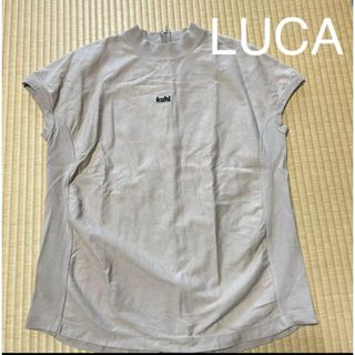 ルカ(LUCA)の【美品】LUCA ハイネックスウェットノースリーブカットソー(カットソー(半袖/袖なし))