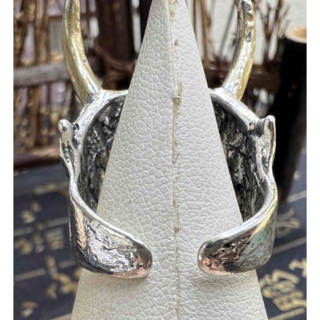 ファッションレトロ　覇気般若金角　開口指輪 メンズのアクセサリー(リング(指輪))の商品写真