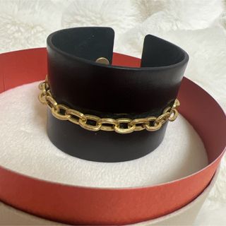 アメリヴィンテージ(Ameri VINTAGE)のCHAIN UNION LEATHER BANGLE(ブレスレット/バングル)