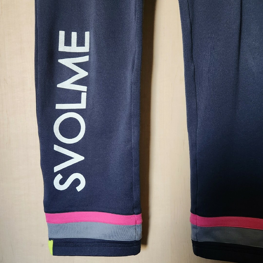 Svolme(スボルメ)のスボルメ ジャージ ロング パンツ Ｍ 紺×桃×灰×黄 used スポーツ/アウトドアのサッカー/フットサル(ウェア)の商品写真