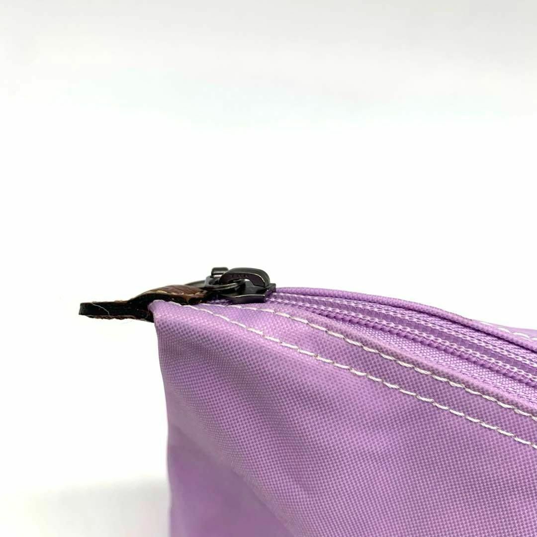 LONGCHAMP(ロンシャン)のロンシャン プリアージュ ナイロン レザー ハンドバッグ パープル レディースのバッグ(ハンドバッグ)の商品写真