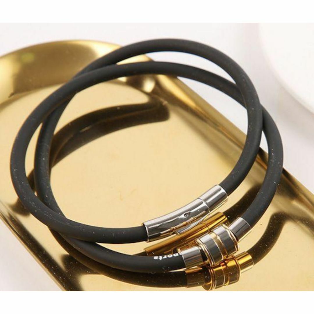 905 新作 ゲルマニウム シリコン 磁気 ネックレス ステンレス 高品質 レディースのアクセサリー(リング(指輪))の商品写真