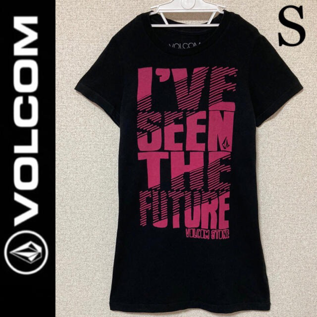 volcom(ボルコム)の美品☆VOLCOM半袖ＴシャツS黒ボルコムロキシーリップカールロンハーマン レディースのトップス(Tシャツ(半袖/袖なし))の商品写真