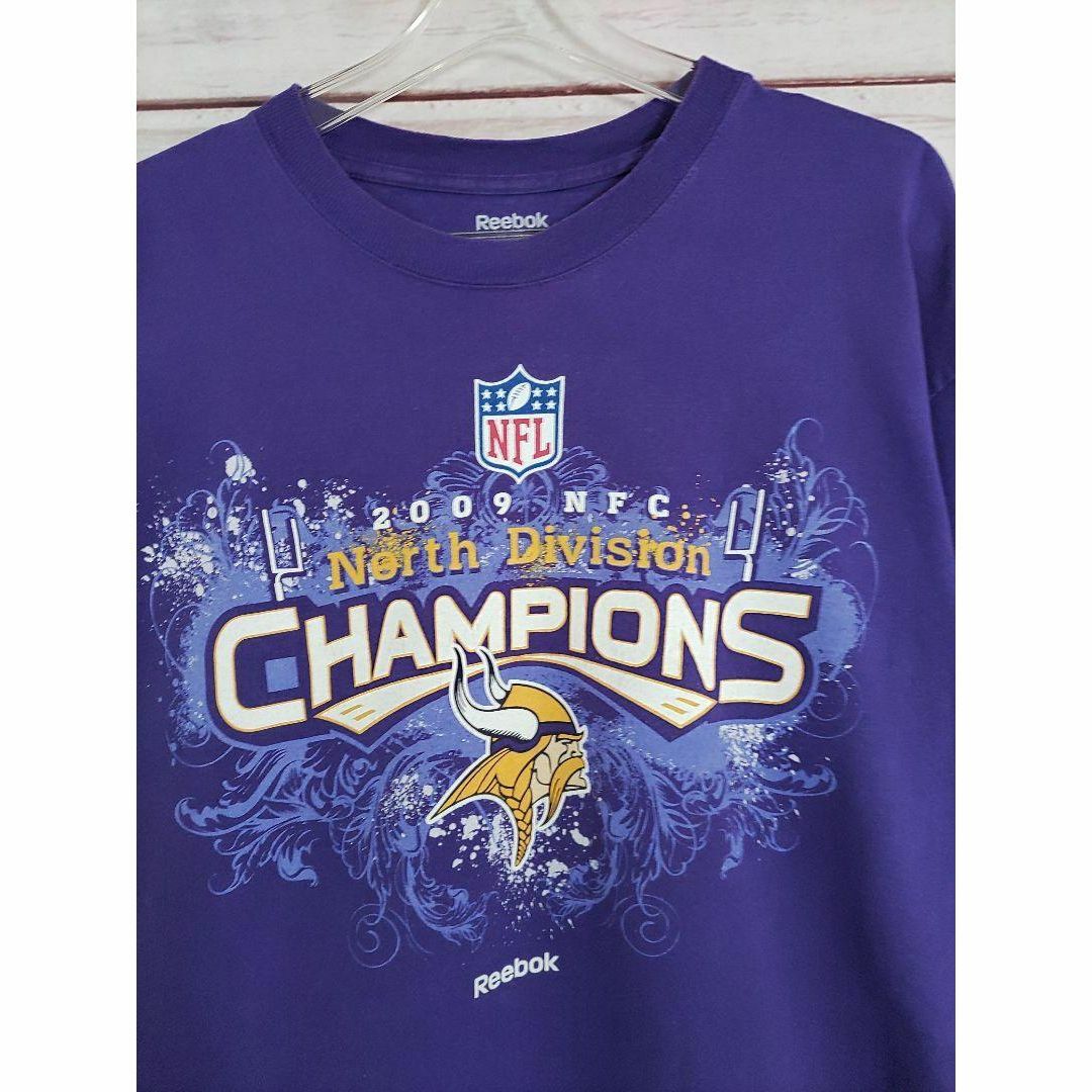 Reebok(リーボック)のReebok　リーボック　NFL　Viking　アメフト　Tシャツ　半袖　古着 メンズのトップス(Tシャツ/カットソー(半袖/袖なし))の商品写真