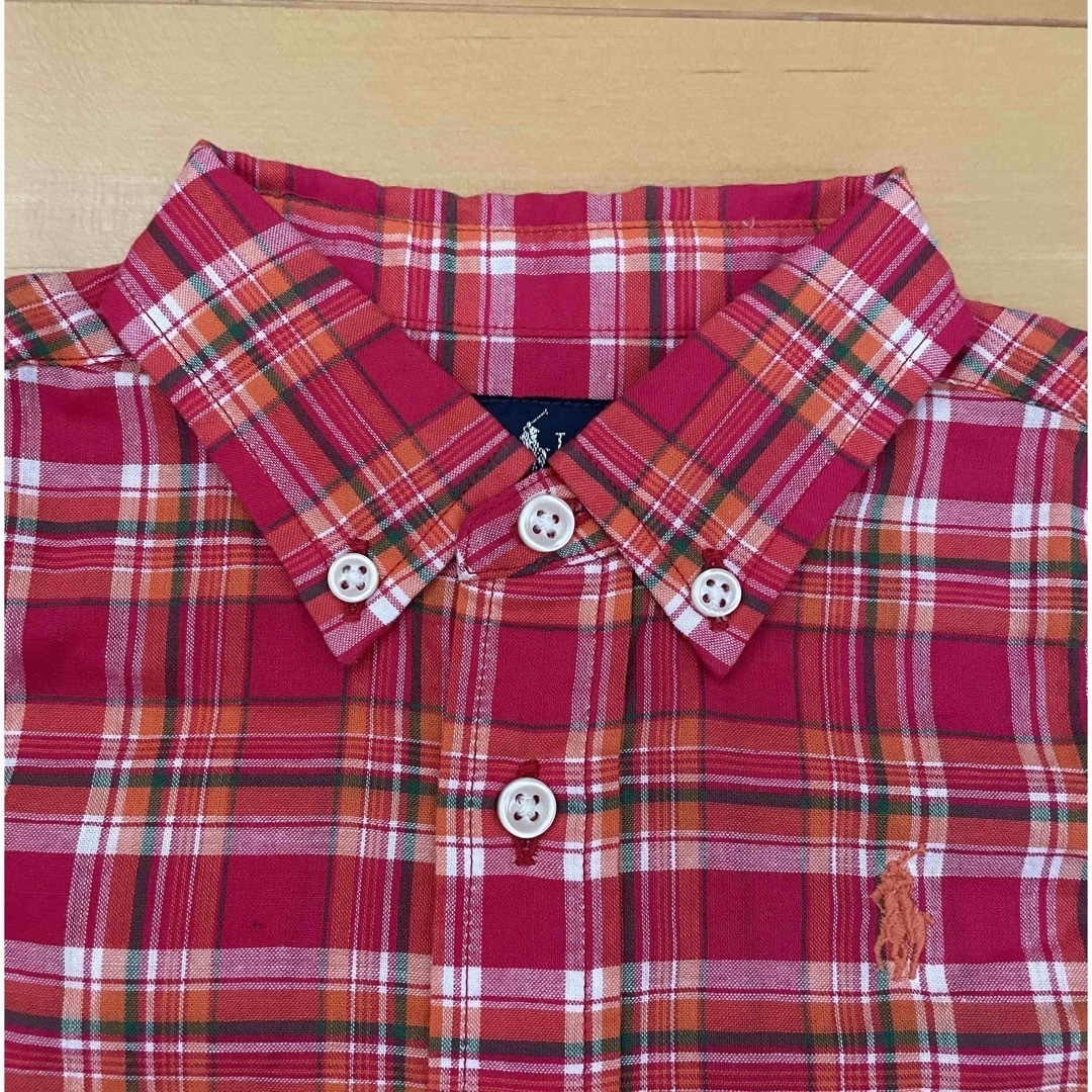 Ralph Lauren(ラルフローレン)の【新品】ラルフローレンベビー☆チェックシャツ(80) キッズ/ベビー/マタニティのベビー服(~85cm)(シャツ/カットソー)の商品写真