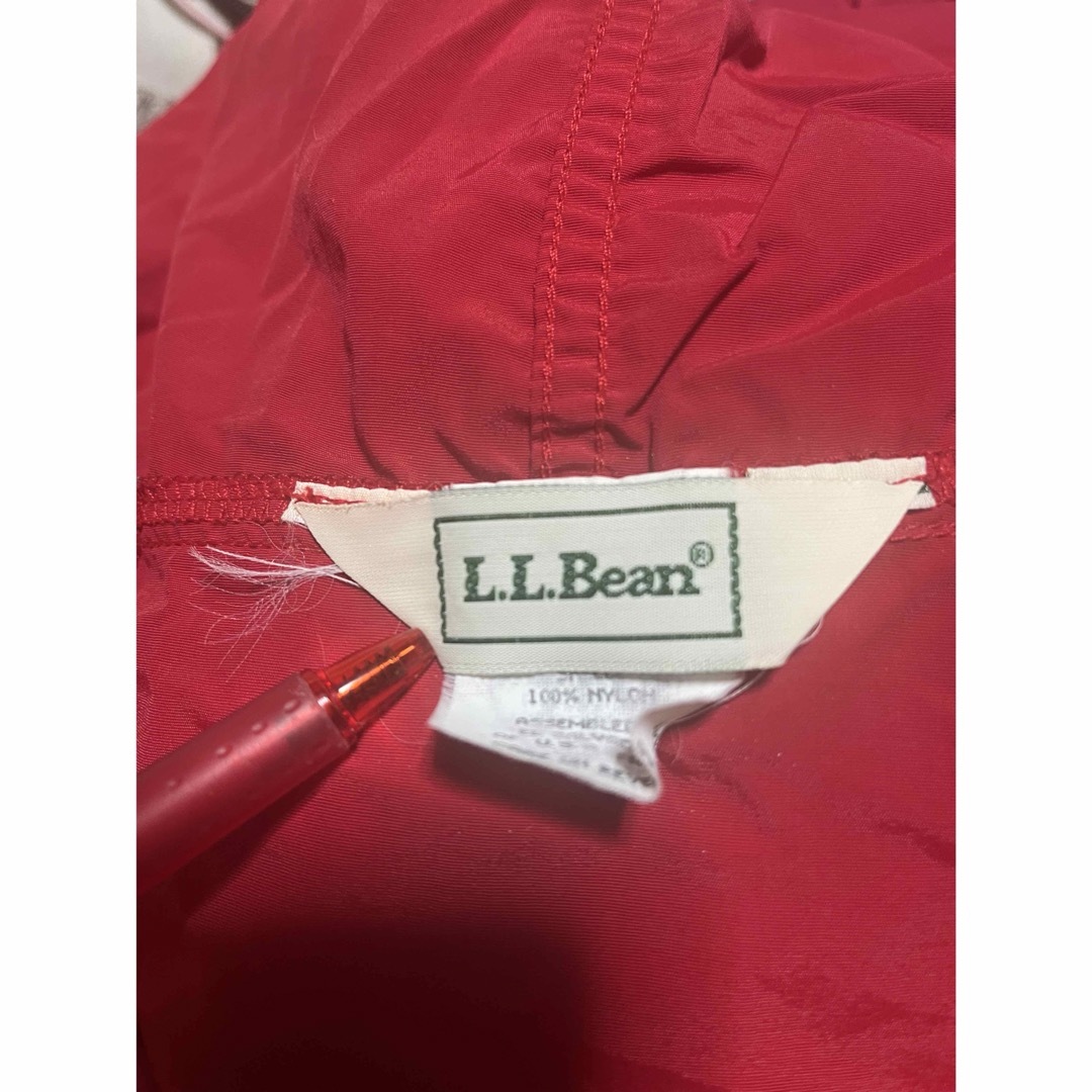 L.L.Bean(エルエルビーン)のエルエルビーン    llbean アノラック　S レッド レディースのジャケット/アウター(ナイロンジャケット)の商品写真