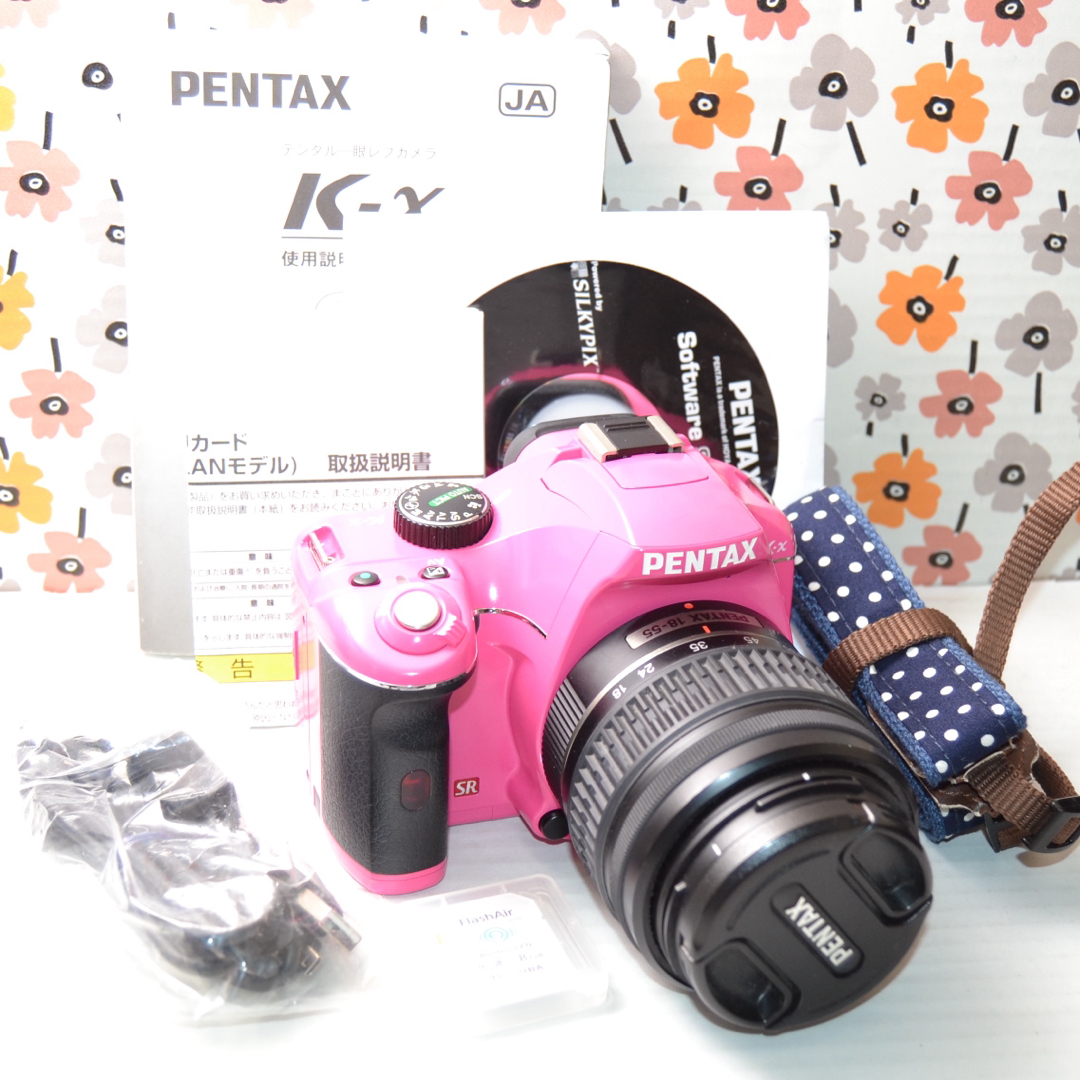 PENTAX(ペンタックス)の❤️Wi-Fi❤️ペンタックス k-x 一眼レフカメラ スマホ/家電/カメラのカメラ(デジタル一眼)の商品写真