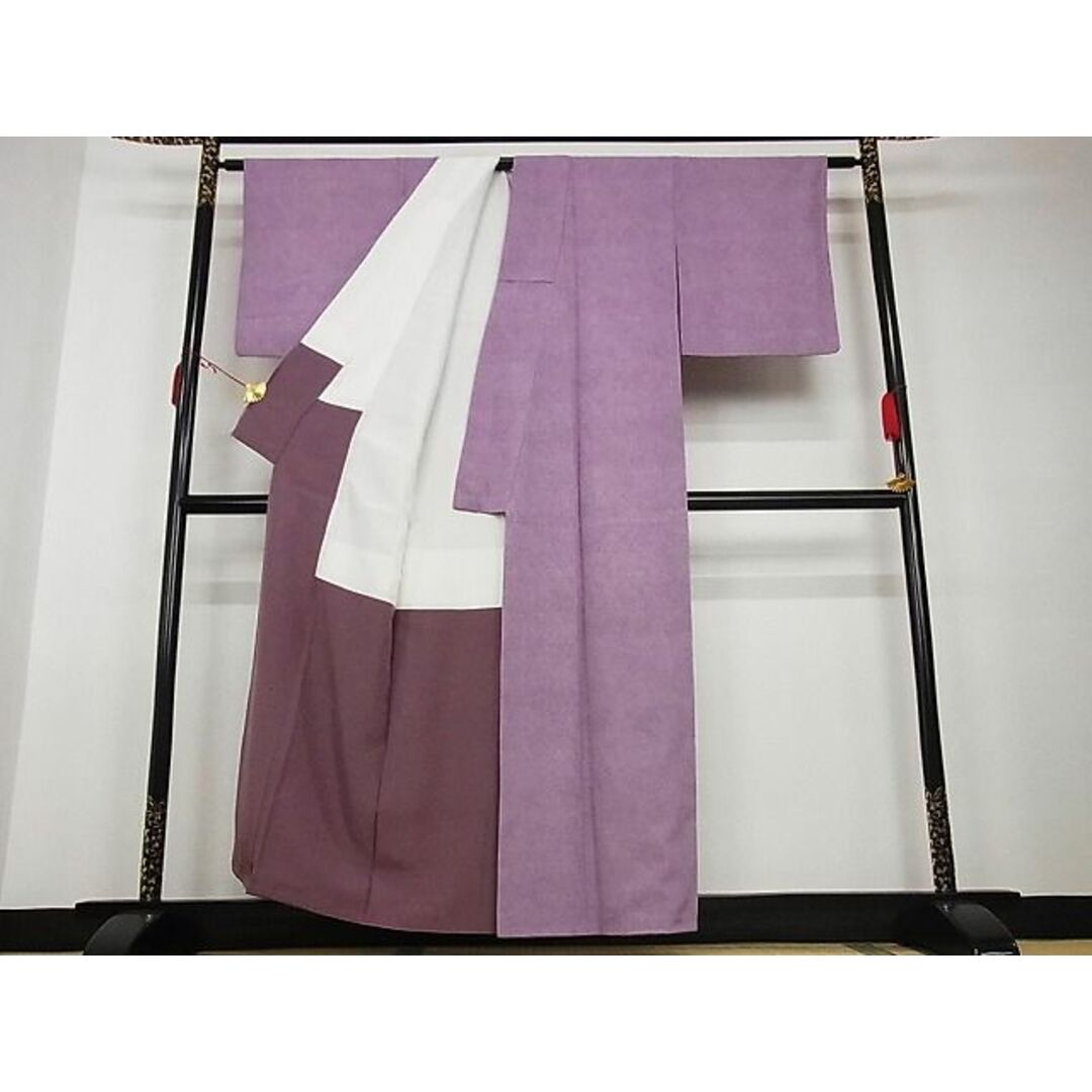 平和屋野田店■江戸小紋　鮫小紋柄　反端付き　着丈157cm　裄丈62cm　正絹　逸品　A-ja3588 レディースの水着/浴衣(着物)の商品写真