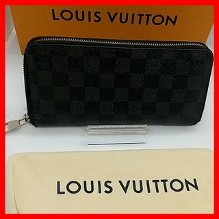 ルイヴィトン(LOUIS VUITTON)の【良品】ルイヴィトン ダミエ　グラフィット　ジッピー　ヴェルティカル　長財布(長財布)