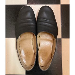 que shoes  plainキューシューズ　23〜23.5cm ブラック　黒