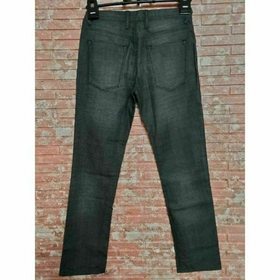 TOPMAN(トップマン)のTOPMAN トップマン ボタンフライ スリムジーンズ デニム 黒 76cm メンズのパンツ(デニム/ジーンズ)の商品写真