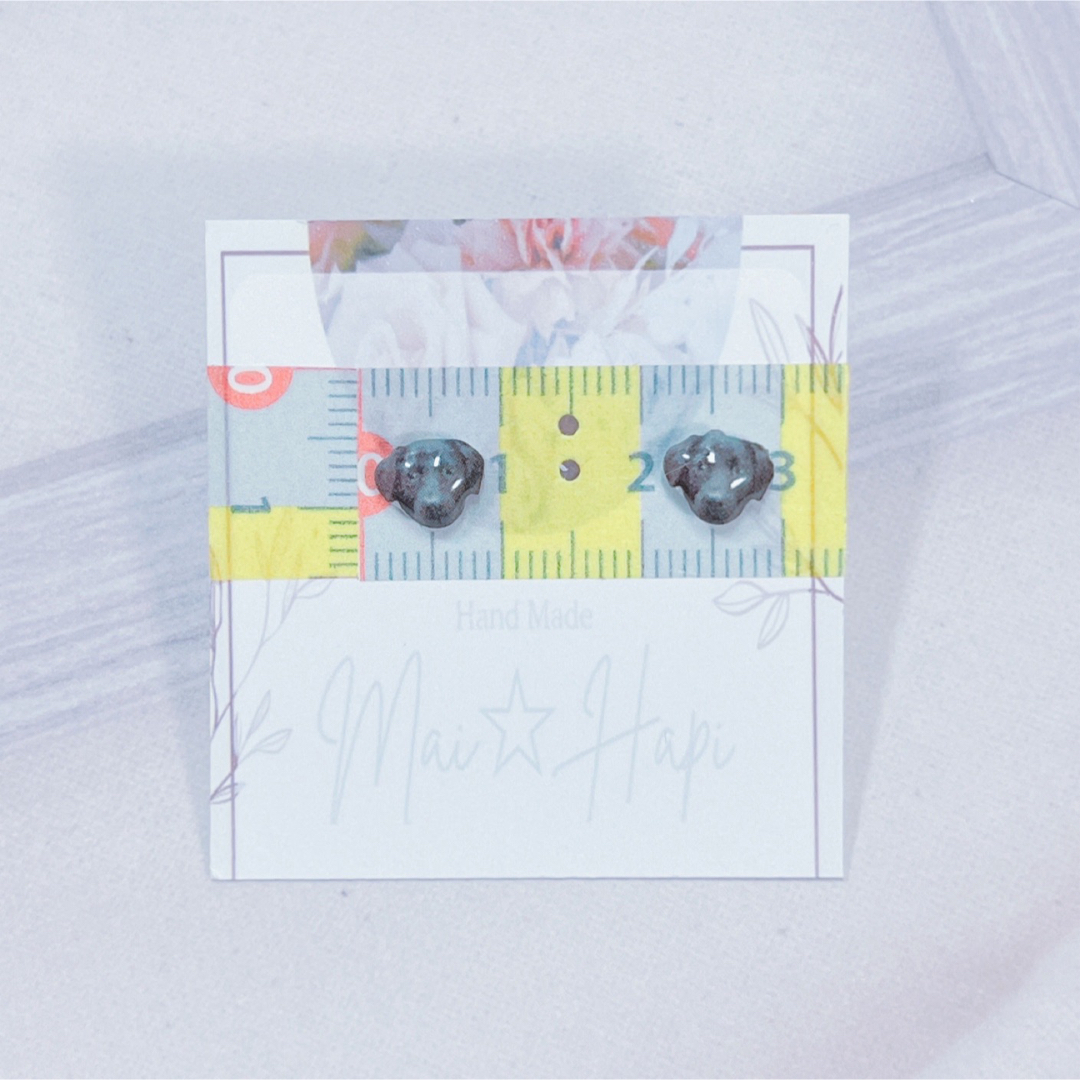 No.701 ♡ レジン アニマル ピアス ハンドメイドのアクセサリー(ピアス)の商品写真