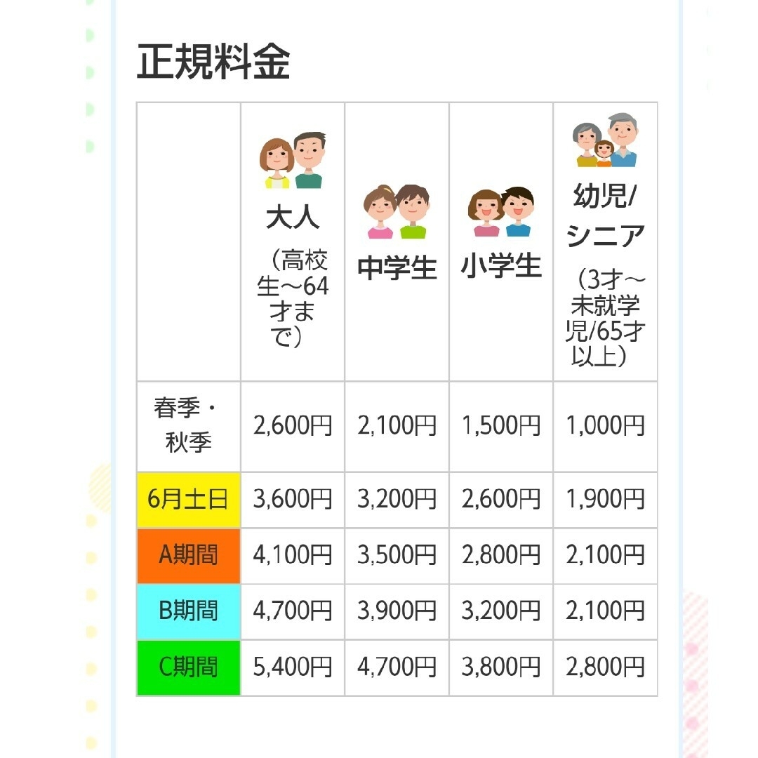 東京サマーランド  株主優待券 春秋限定　7枚 チケットの施設利用券(プール)の商品写真