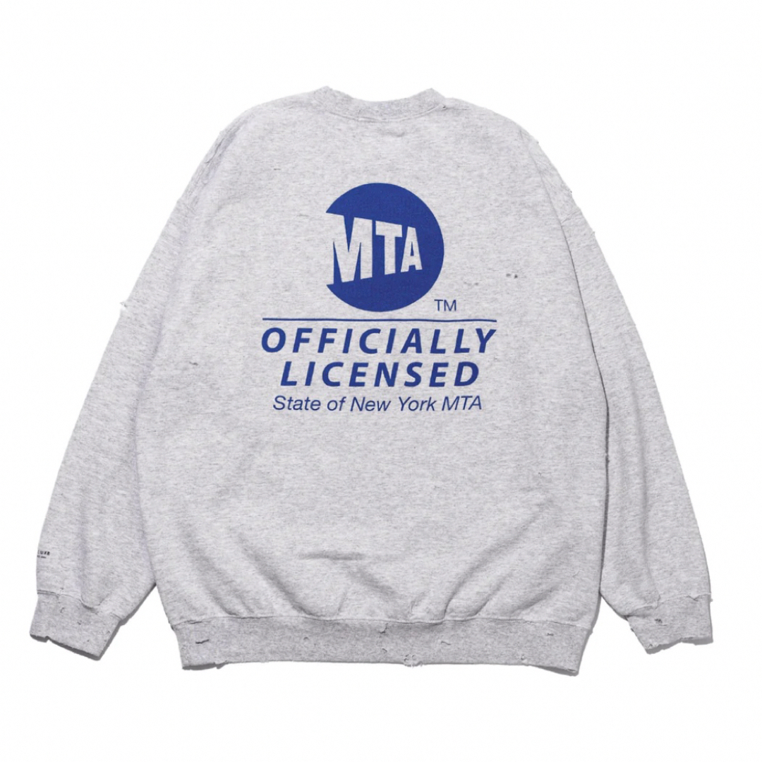 DELUXE x MTA CREW GRAY クルーネック スウェット シャツ メンズのトップス(スウェット)の商品写真