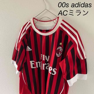 アディダス(adidas)の2010-13ACミランボアテングadidasゲームシャツtシャツサッカーメンズ(Tシャツ/カットソー(半袖/袖なし))