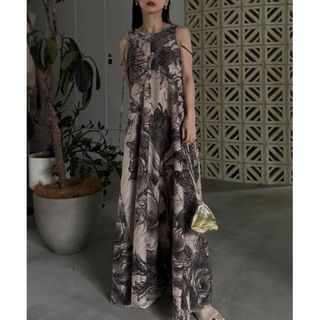 アメリヴィンテージ(Ameri VINTAGE)のKEITAMARUYAMA × AMERI VOLUME FLARE DRESS(ロングワンピース/マキシワンピース)