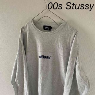 ステューシー(STUSSY)の00sStussyステューシーロンtシャツメンズ長袖グレー灰Lストリート(Tシャツ/カットソー(七分/長袖))