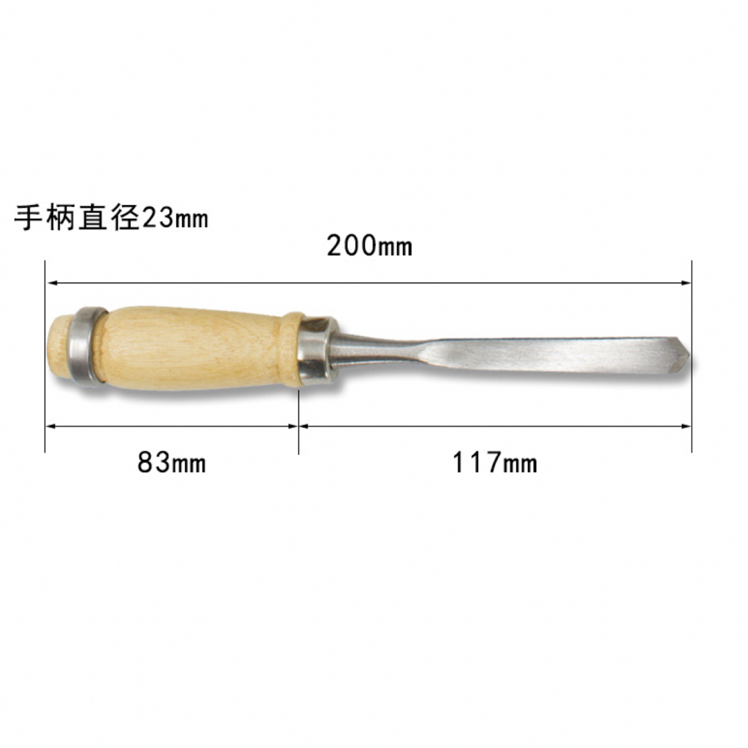 彫刻刀 12本セット　ノミ　工具　DIY　版画　丸刃　角刃　平刃　木彫り エンタメ/ホビーの美術品/アンティーク(彫刻/オブジェ)の商品写真