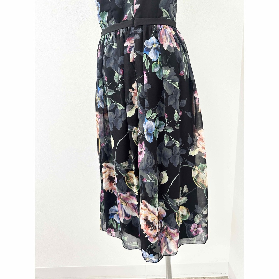 asos(エイソス)の新品未使用⭐︎Little Mistress 花柄シフォンレースドレス M レディースのフォーマル/ドレス(ミディアムドレス)の商品写真
