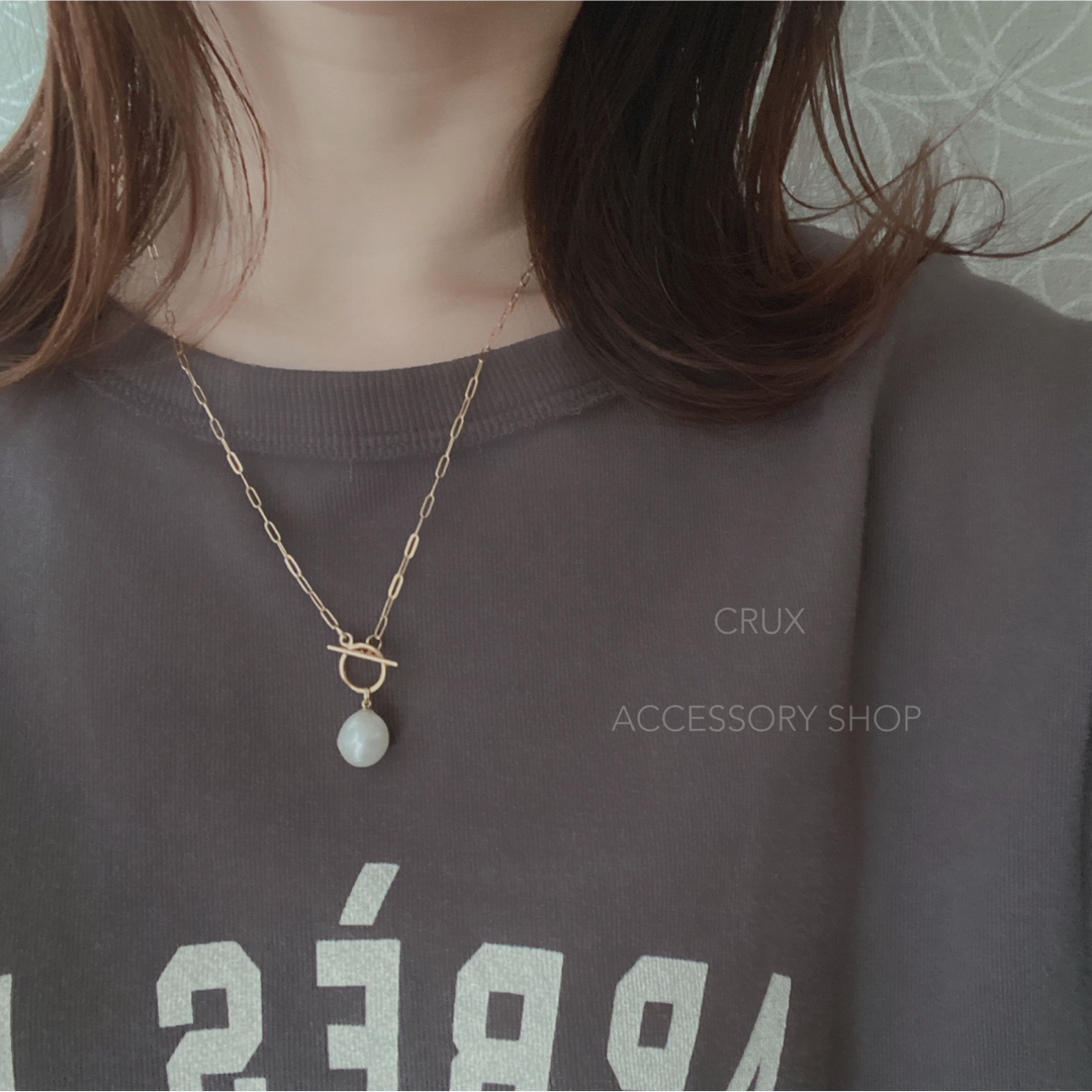 [14kgf]N20  ロングパールネックレス　 レディースのアクセサリー(ネックレス)の商品写真