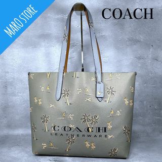 コーチ(COACH)の【美品】COACH ハワイ限定 ハワイアン レザー PVC トート バッグ(トートバッグ)