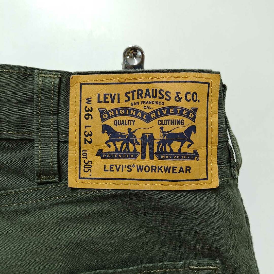 Levi's(リーバイス)のリーバイス ワークウエア 505 WORKWEAR ストレートフィット W36 L32 ストレッチパンツ オリーブ Levis メンズのパンツ(その他)の商品写真