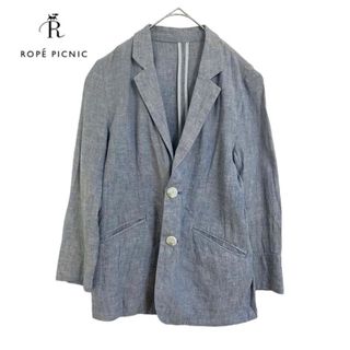 ロペピクニック(Rope' Picnic)のROPE' PICNIC  薄手  麻混  テーラードジャケット  38・M(テーラードジャケット)