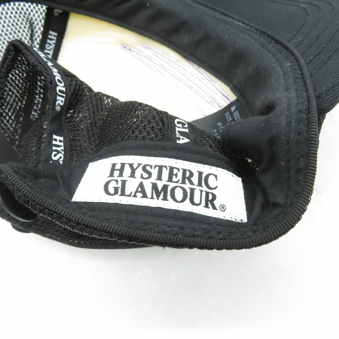 HYSTERIC GLAMOUR(ヒステリックグラマー)のHYSTERIC GLAMOUR 21aw GENZAI MESH CAP BLACK 02213QH05 メンズの帽子(キャップ)の商品写真