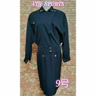 ELLE - ELLE SPORTS エルスポーツ フルジップジャケット スカート ネイビー