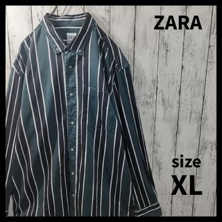 ザラ(ZARA)の【ZARA】Twill Stripe BD Shirt　D751(シャツ)