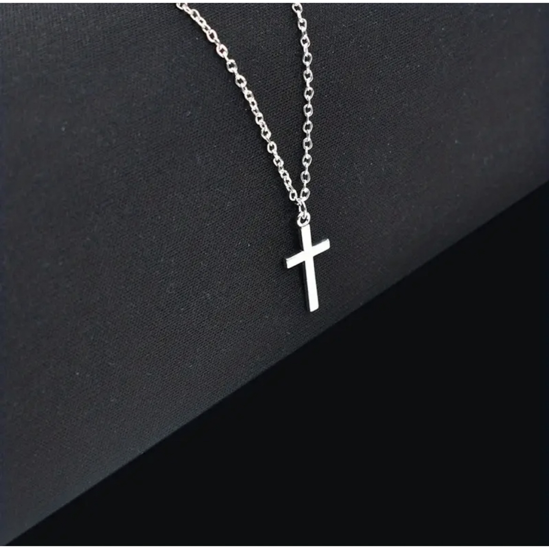 【セット割◎】十字架ペンダントネックレス　シルバー　メンズ　レディース メンズのアクセサリー(ネックレス)の商品写真