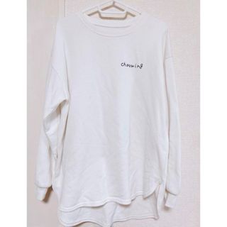 レディース エモイラストTシャツ ホワイト(Tシャツ(長袖/七分))