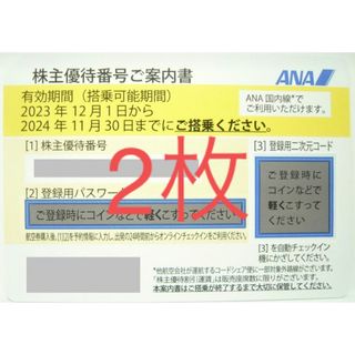 エーエヌエー(ゼンニッポンクウユ)(ANA(全日本空輸))のANA株主優待　2枚(その他)