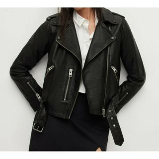 オールセインツ(All Saints)のUK8 美品 ALLSAINTS オールセインツ BALFERN BIKER(ライダースジャケット)