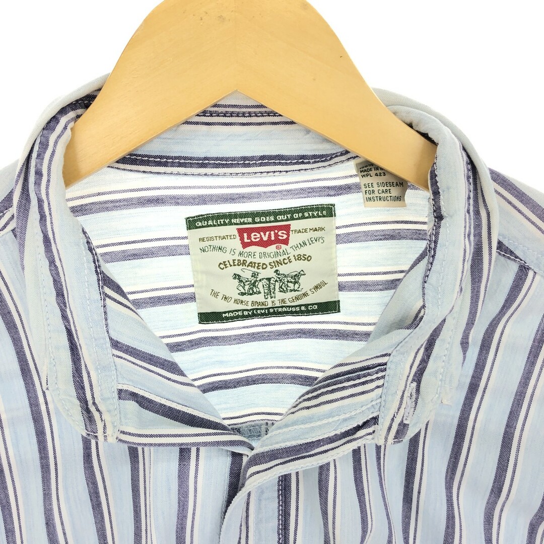 Levi's(リーバイス)の古着 リーバイス Levi's 長袖 ボタンダウンチェックシャツ メンズL /eaa422403 メンズのトップス(シャツ)の商品写真