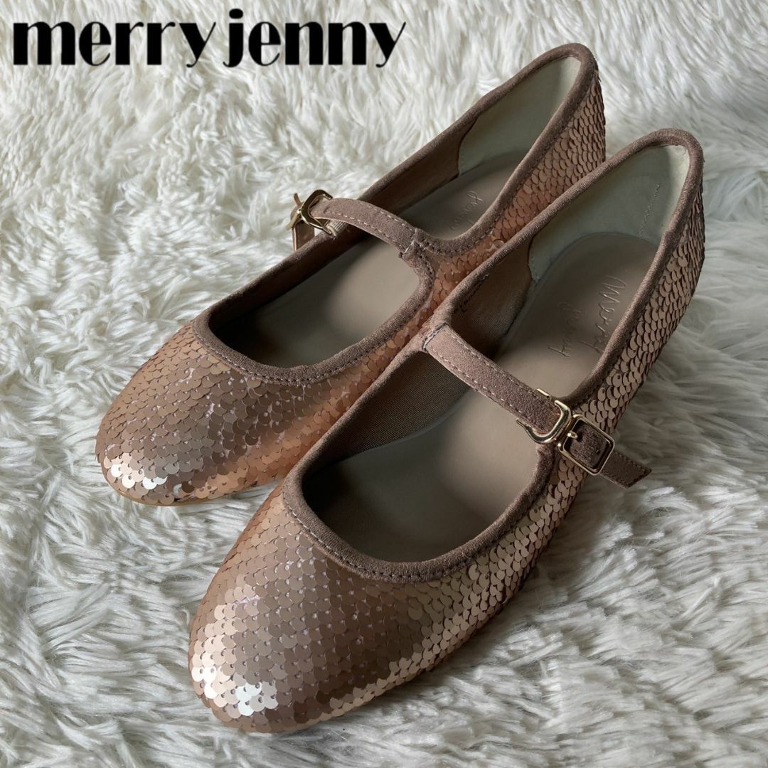 merry jenny(メリージェニー)の未使用品 merry jenny メリージェニー スパンコールパンプス L レディースの靴/シューズ(ハイヒール/パンプス)の商品写真