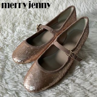 メリージェニー(merry jenny)の未使用品 merry jenny メリージェニー スパンコールパンプス L(ハイヒール/パンプス)