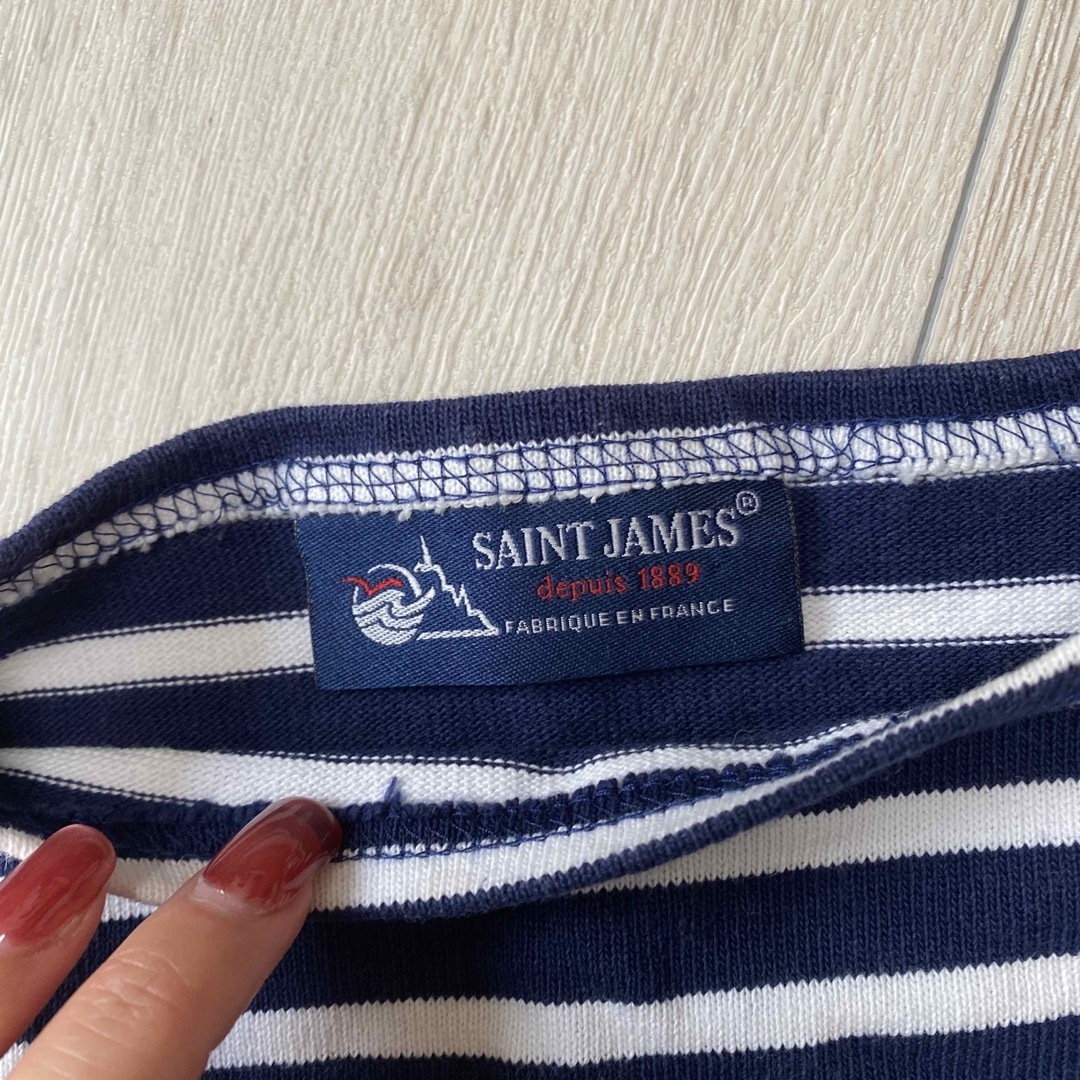 SAINT JAMES(セントジェームス)のSAINT JAMES  キッズ　子ども服　トップス　ボーダー　マリン　春 キッズ/ベビー/マタニティのキッズ服女の子用(90cm~)(Tシャツ/カットソー)の商品写真