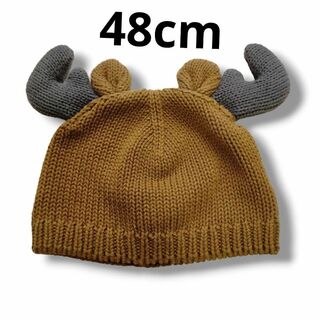 ベビーギャップ(babyGAP)の帽子　トナカイ　ニット帽　48センチ　48cm　ベビーギャップ　ベビー(帽子)